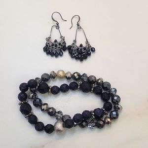 Black Fashion Jewelry Set